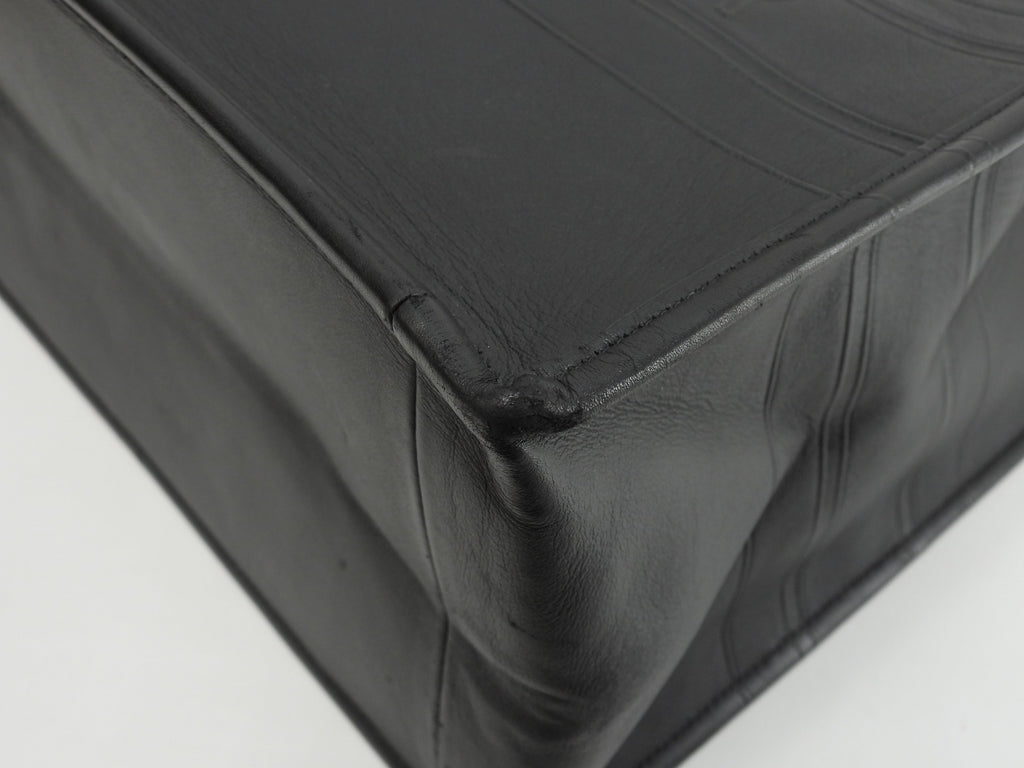 Borsa a mano Christian Dior Book Tote media in pelle nera, condizioni eccellenti@62-MA-0292