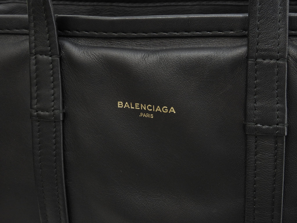 Borsa tote grande Balenciaga Bazar Shopper in pelle nera da uomo, usata, come nuova@ 1