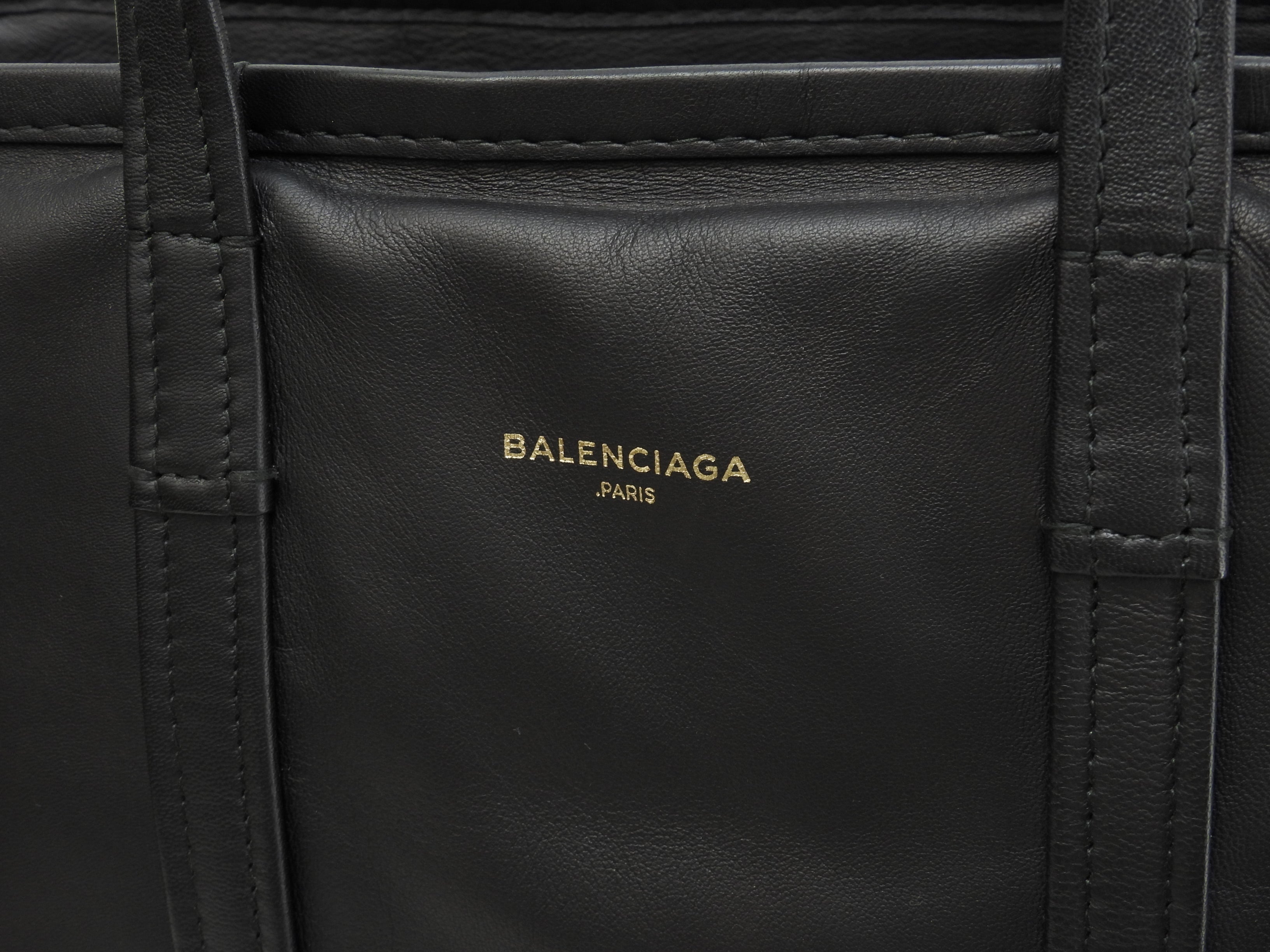 Borsa tote grande Balenciaga Bazar Shopper in pelle nera da uomo, usata, come nuova@ 1
