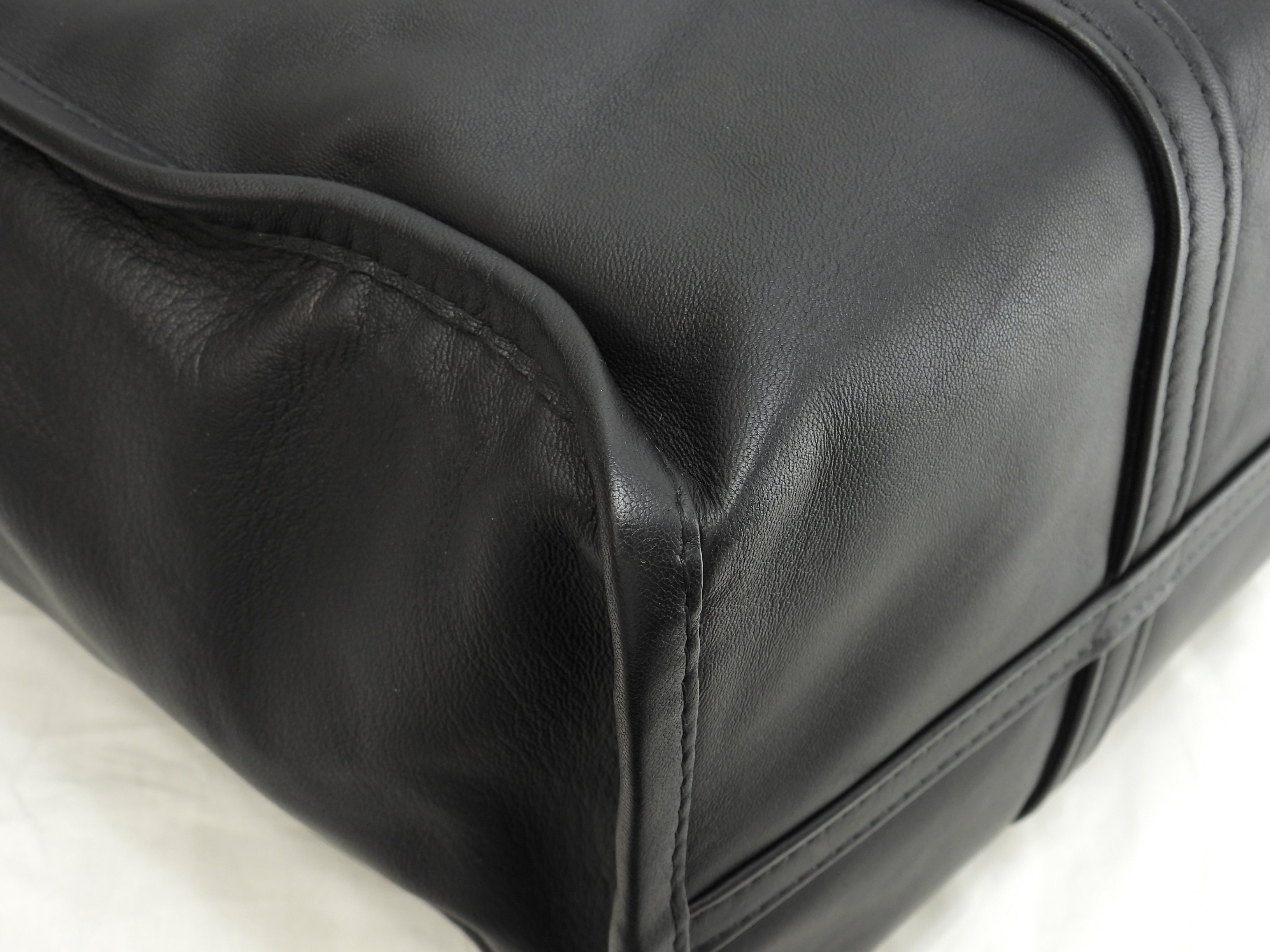 Borsa tote grande Balenciaga Bazar Shopper in pelle nera da uomo, usata, come nuova@ 1