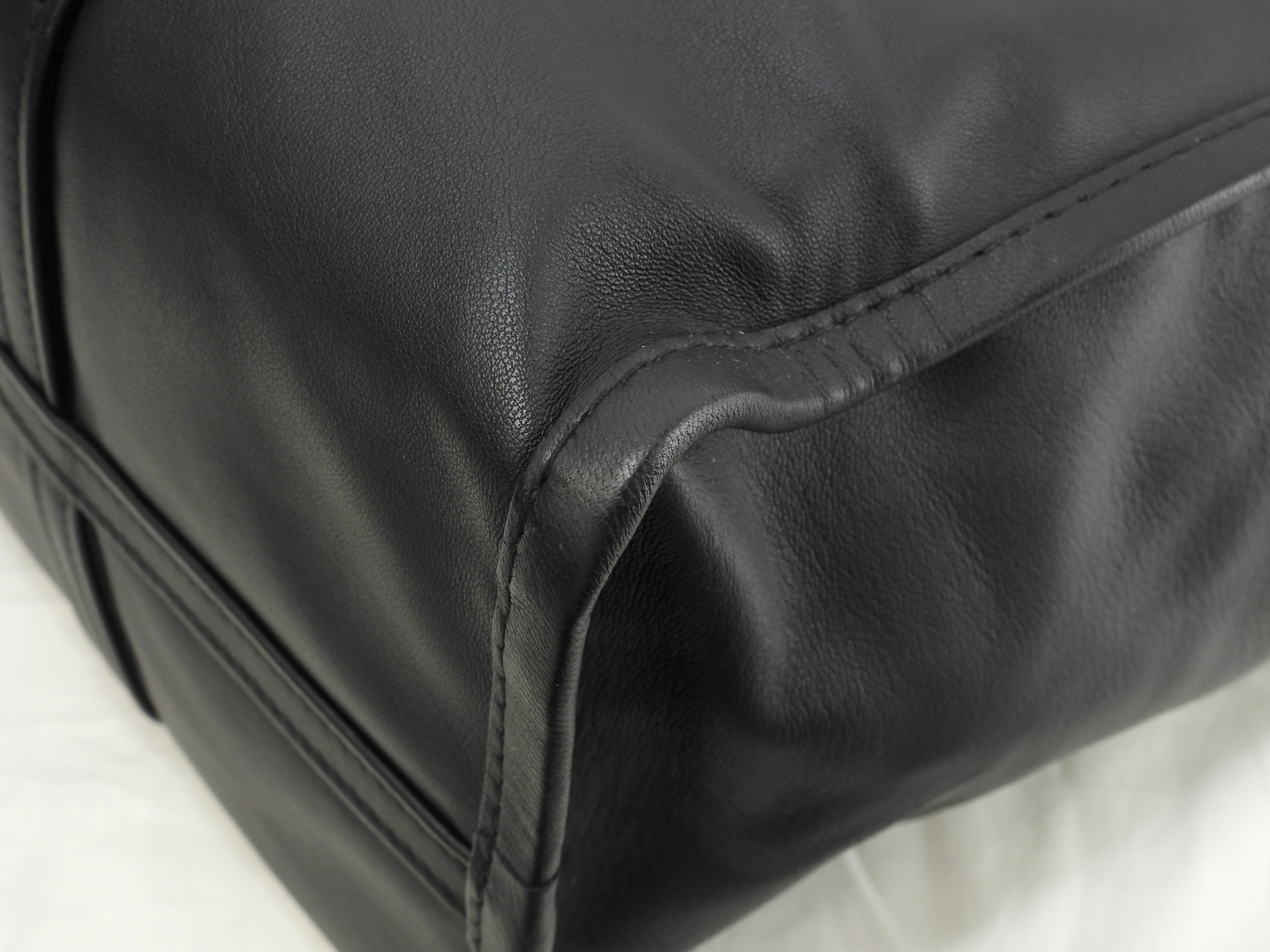 Borsa tote grande Balenciaga Bazar Shopper in pelle nera da uomo, usata, come nuova@ 1