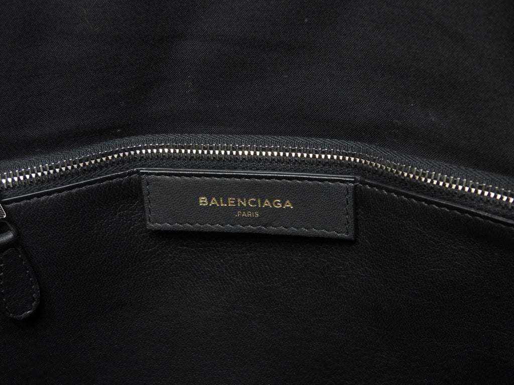 Borsa tote grande Balenciaga Bazar Shopper in pelle nera da uomo, usata, come nuova@ 1