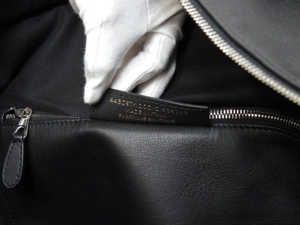 Borsa tote grande Balenciaga Bazar Shopper in pelle nera da uomo, usata, come nuova@ 1