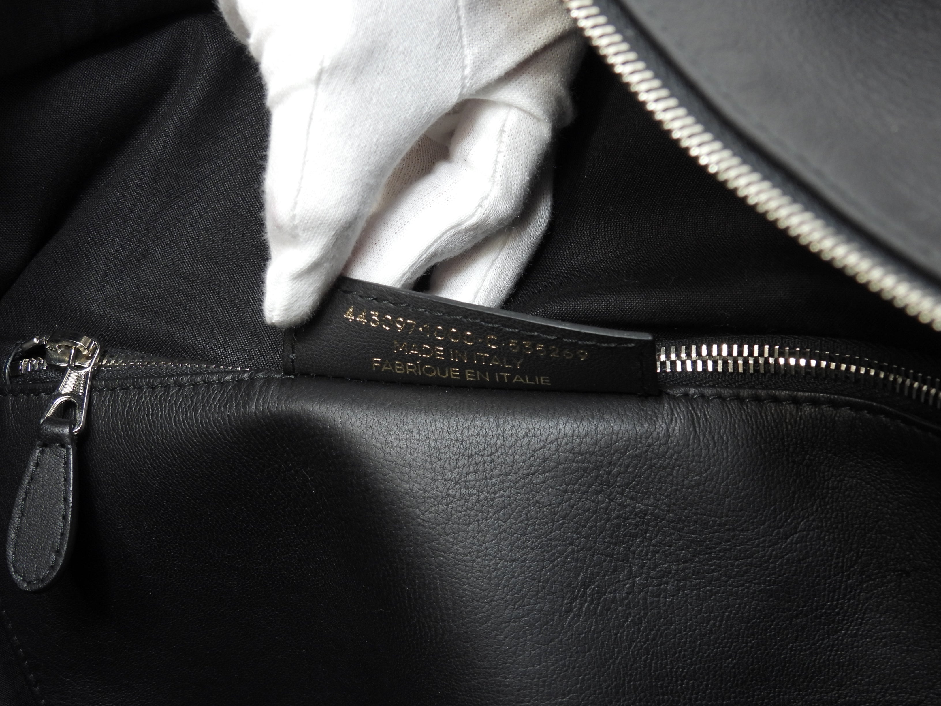 Borsa tote grande Balenciaga Bazar Shopper in pelle nera da uomo, usata, come nuova@ 1