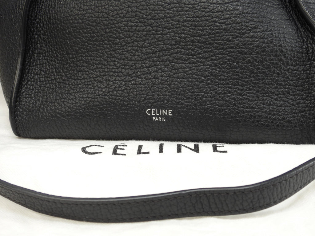 Celine Big Bag Mini Borsa a mano e a tracolla in pelle nera @U-GM-0149