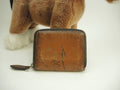 Berluti Portamonete con zip e porta carte in pelle marrone con motivo Calligraphy WAPA@F0242P 2