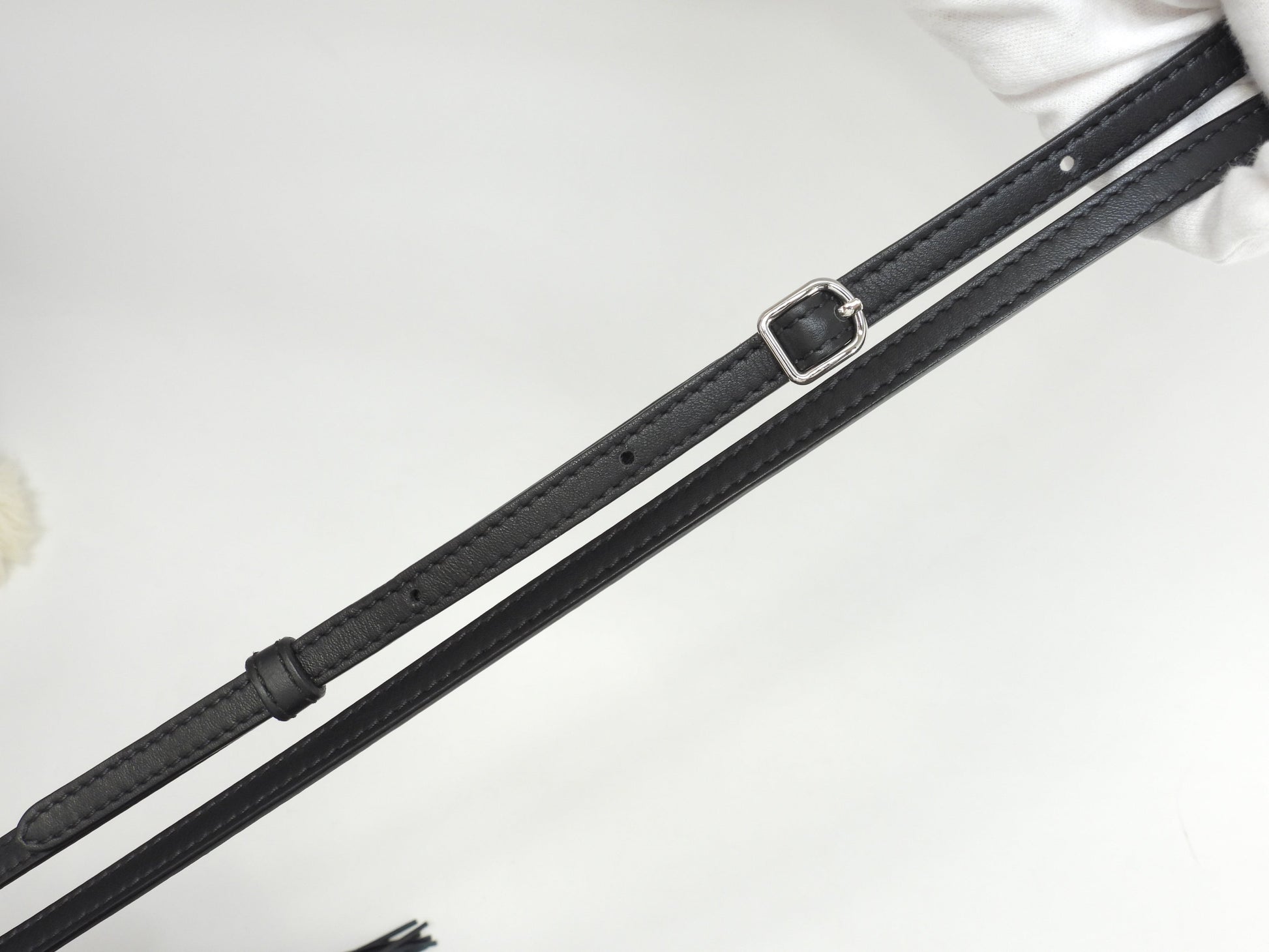 J&Mdavidson カーニバルミニ フリンジ レザー黒 ポシェット 2Wayハンドバッグ 極美品@ 7