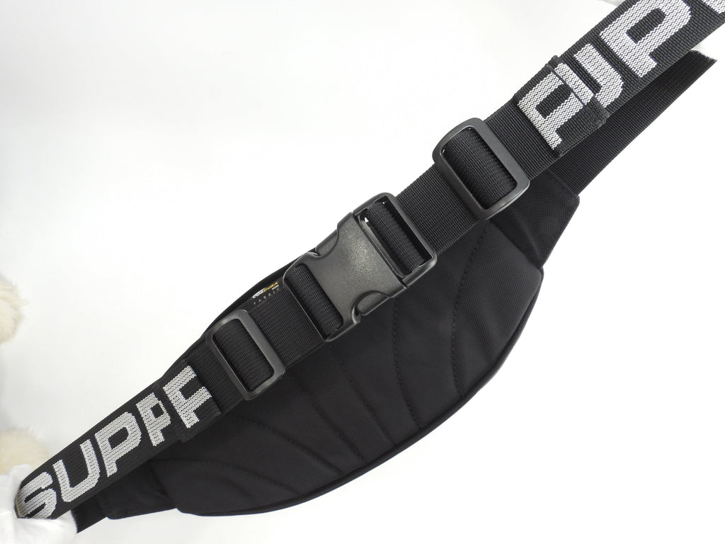 シュプリーム ボディバッグ Supremeロゴ ナイロン黒 バムバッグ ハンドバッグ 美品@ 6