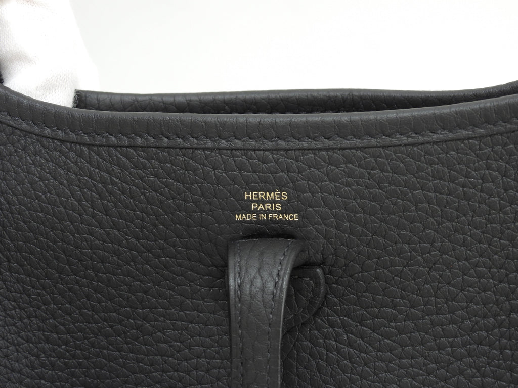 エルメス エヴリンTPM トリヨンクレマンス 黒 ポシェットバッグ ゴールド金具 新品@K
