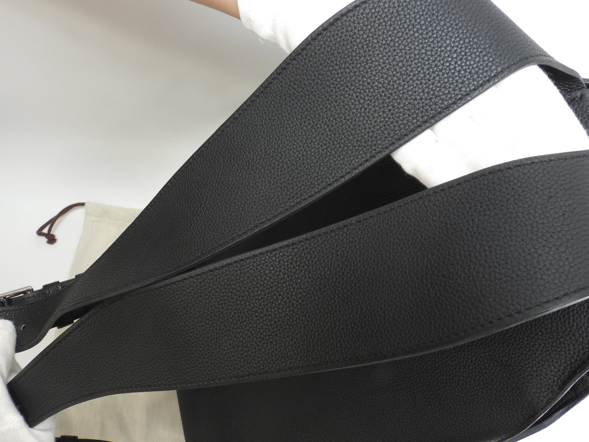 エルメス バックパック シティ トリヨンクレマンス黒 シルバ―金具 リュックサック 新品同様@C
