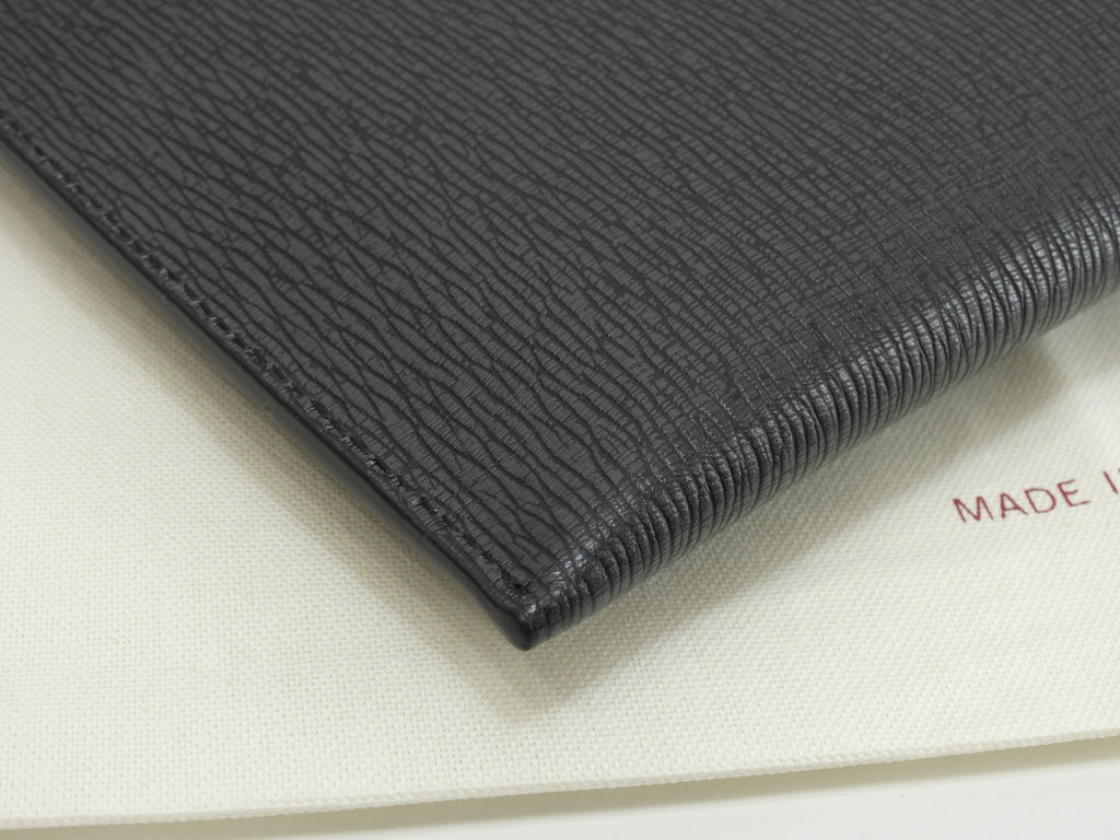 Salvatore Ferragamo Clutch Bag Pelle goffrata grigio scuro Porta documenti Nuovo@FZ24-0480 2