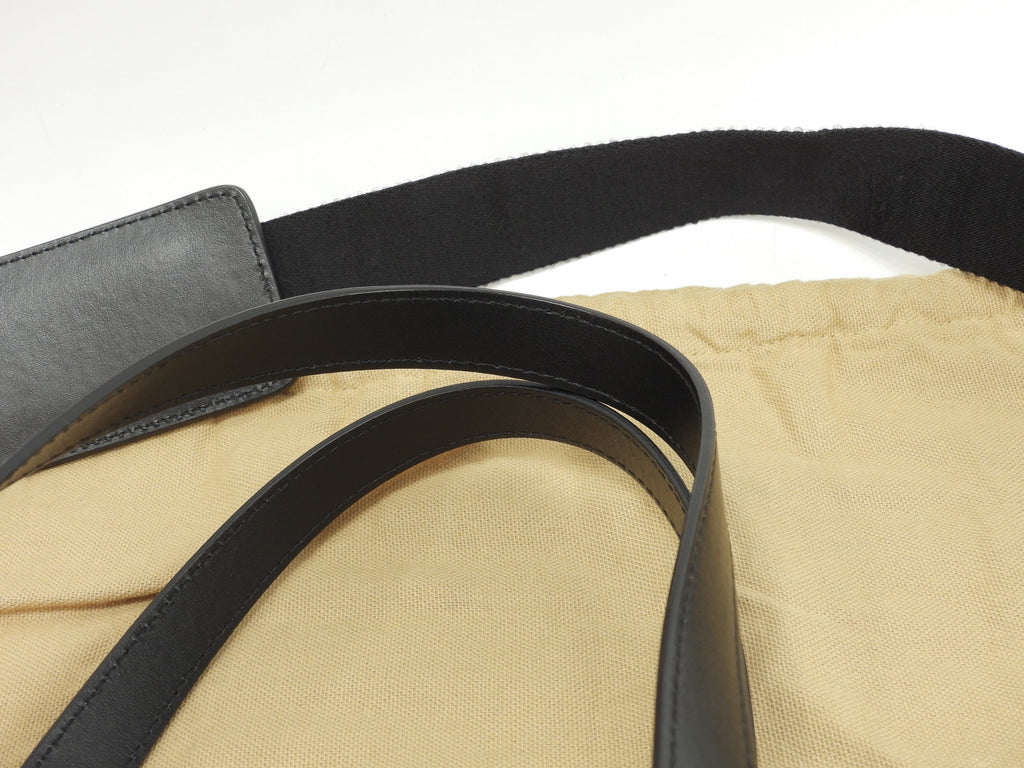 Christian Louboutin borsa tote Ruistote in pelle nera con tracolla, come nuova @ 2