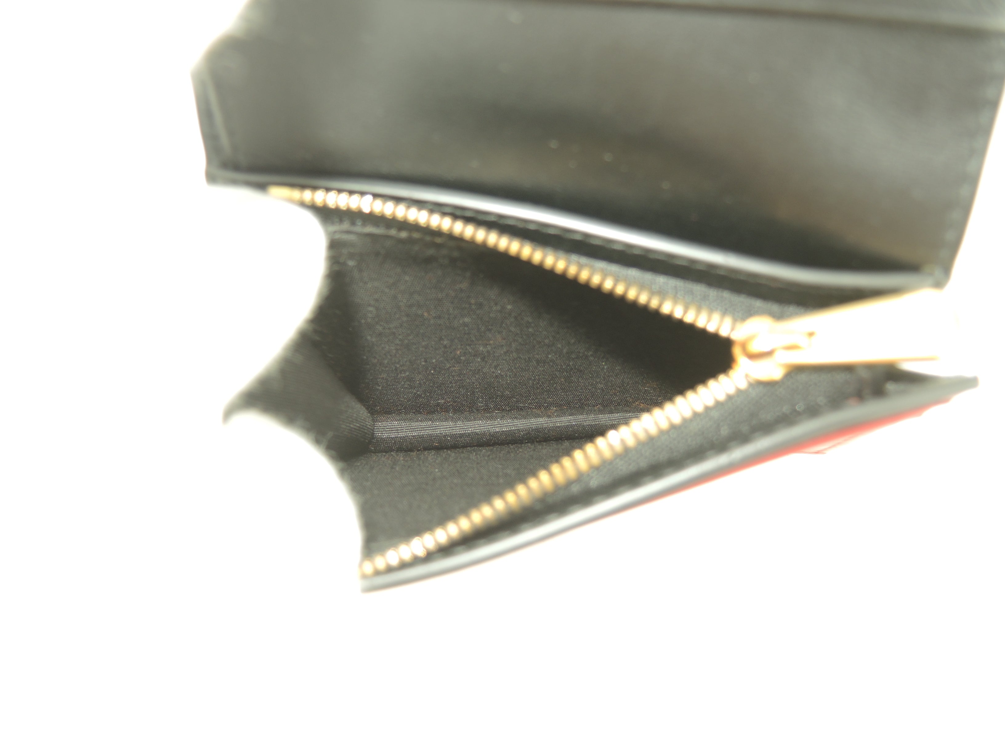 Salvatore Ferragamo Portafoglio compatto Gancini PVC pelle/beige nero Nuova @ 20