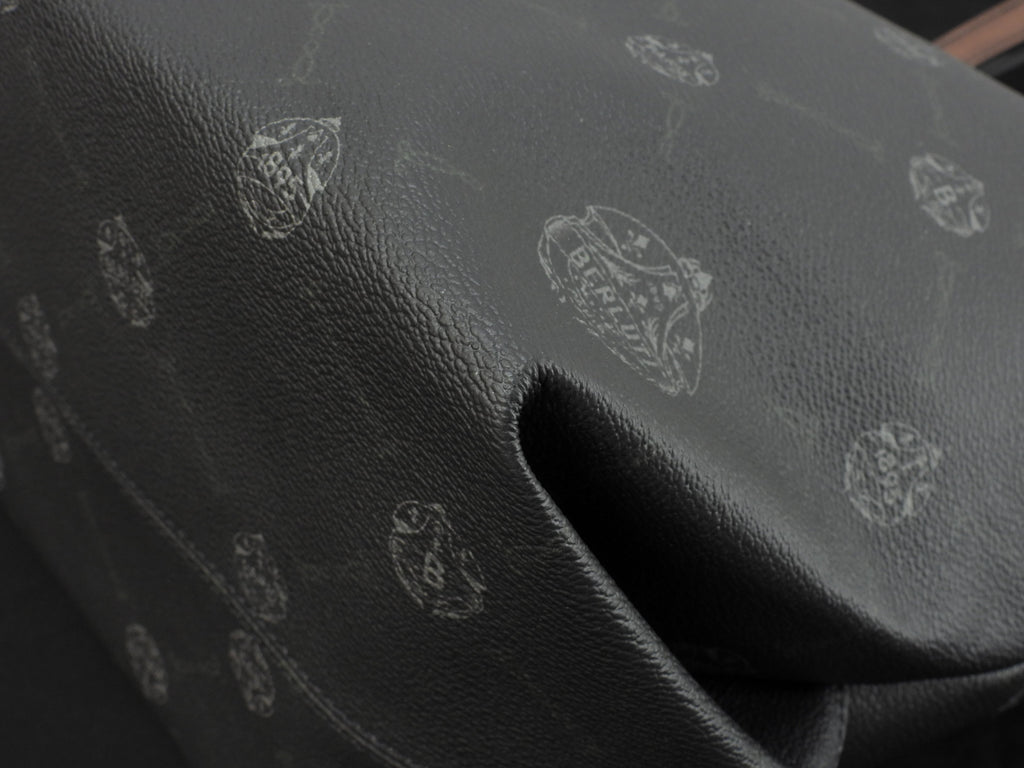 Berluti Pure Signature Borsa a tracolla shopping uomo in pelle scura e nera, condizioni eccellenti@U0211