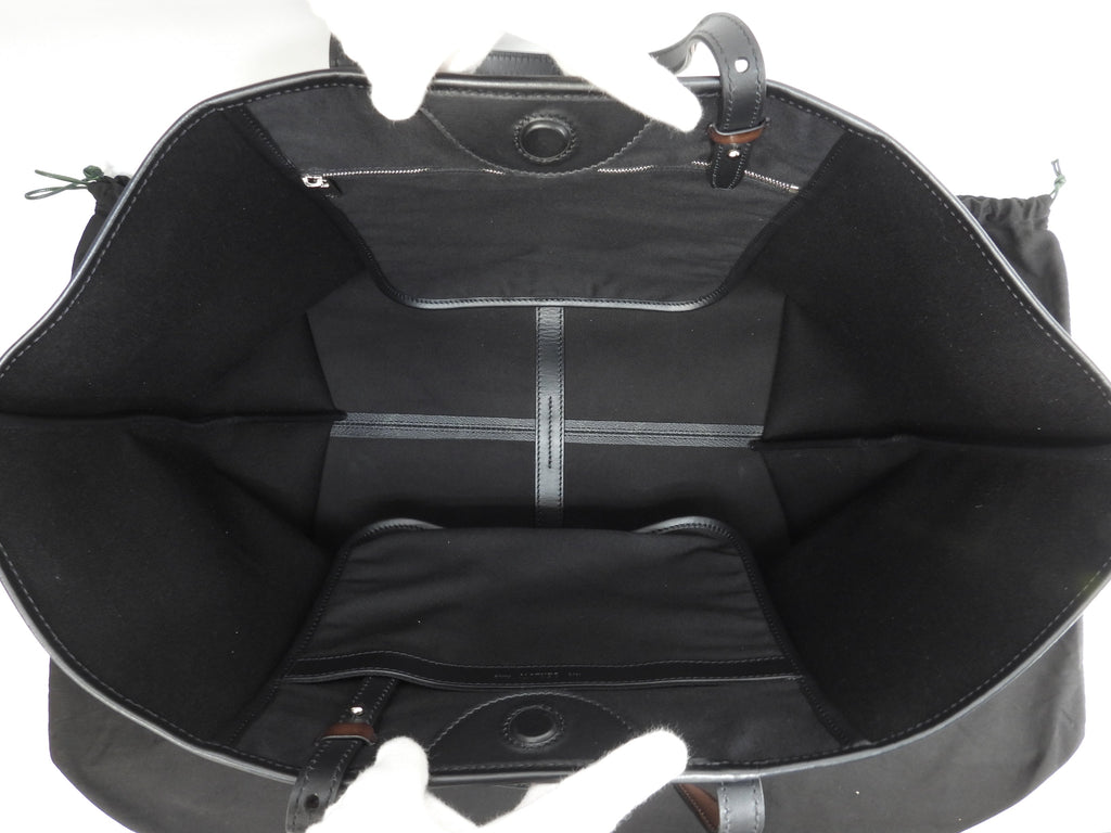Berluti Pure Signature Borsa a tracolla shopping uomo in pelle scura e nera, condizioni eccellenti@U0211