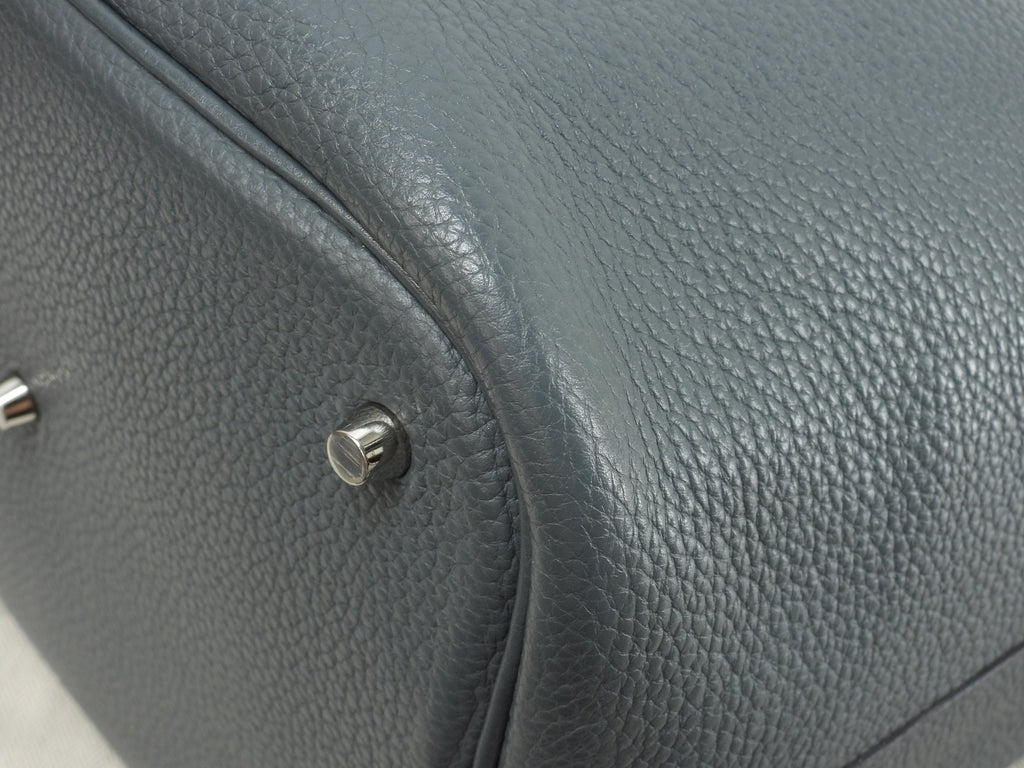 Hermès Picotin Lock GM Taurillon Clemence Bleu Orange Borsa a mano Borsa tote Ottime condizioni@T 4