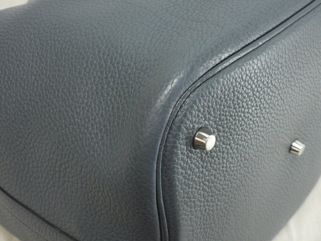 Hermès Picotin Lock GM Taurillon Clemence Bleu Orange Borsa a mano Borsa tote Ottime condizioni@T 4
