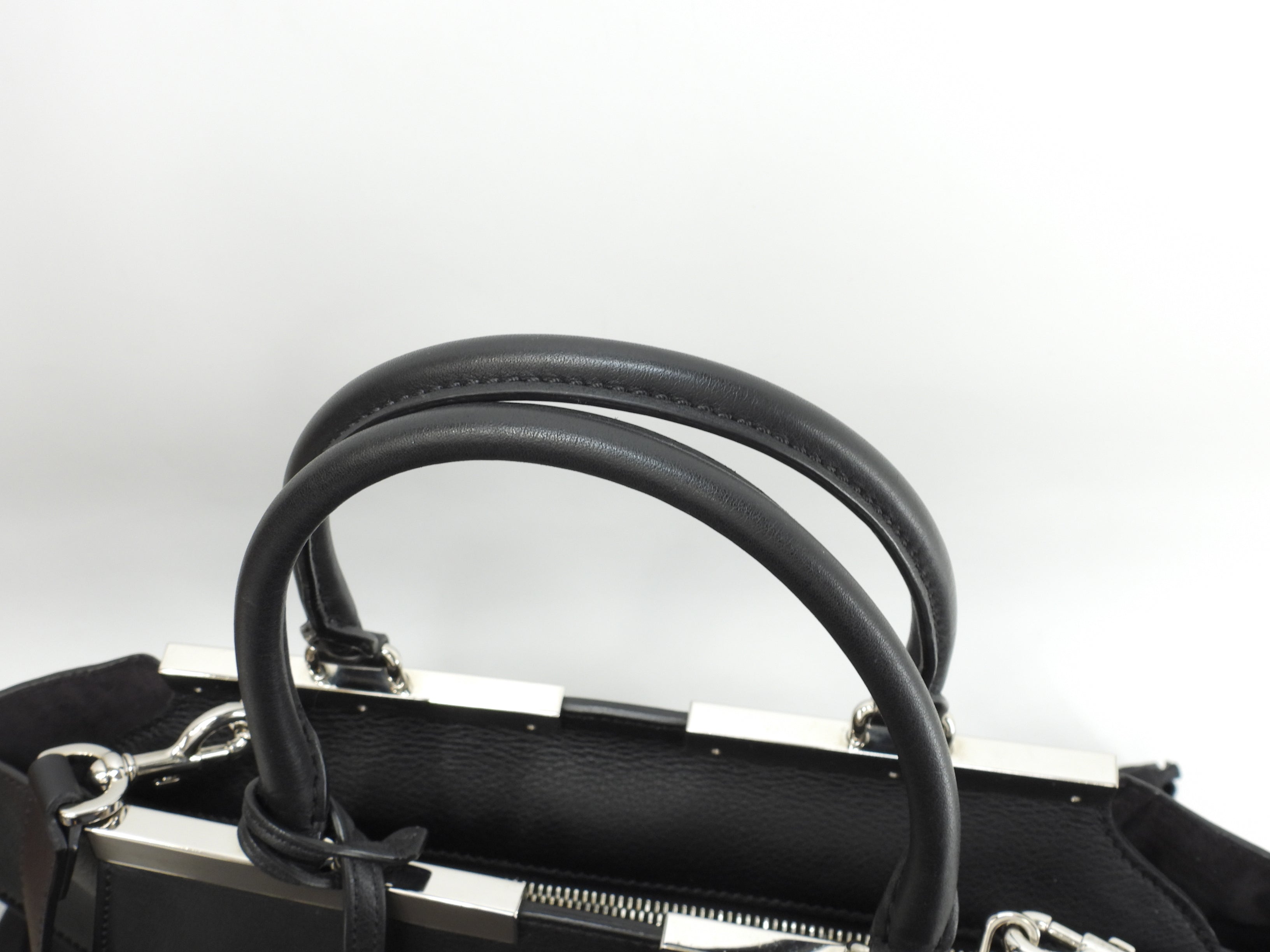 Fendi Trois Jour Borsa a mano in pelle nera con tracolla - Tote bag - Ottime condizioni @ 54