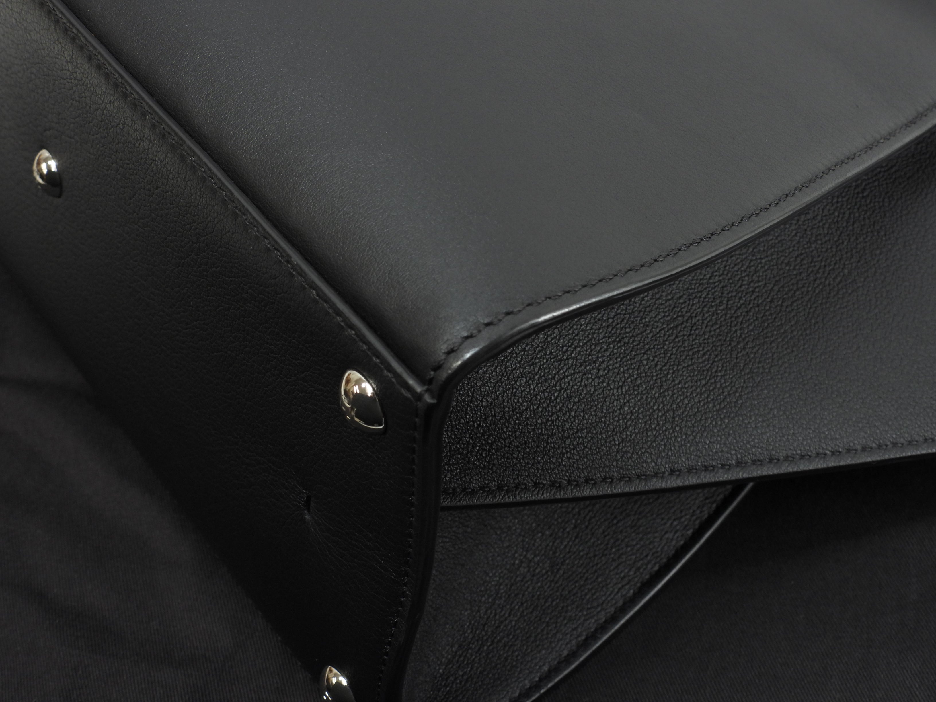 Fendi Trois Jour Borsa a mano in pelle nera con tracolla - Tote bag - Ottime condizioni @ 54