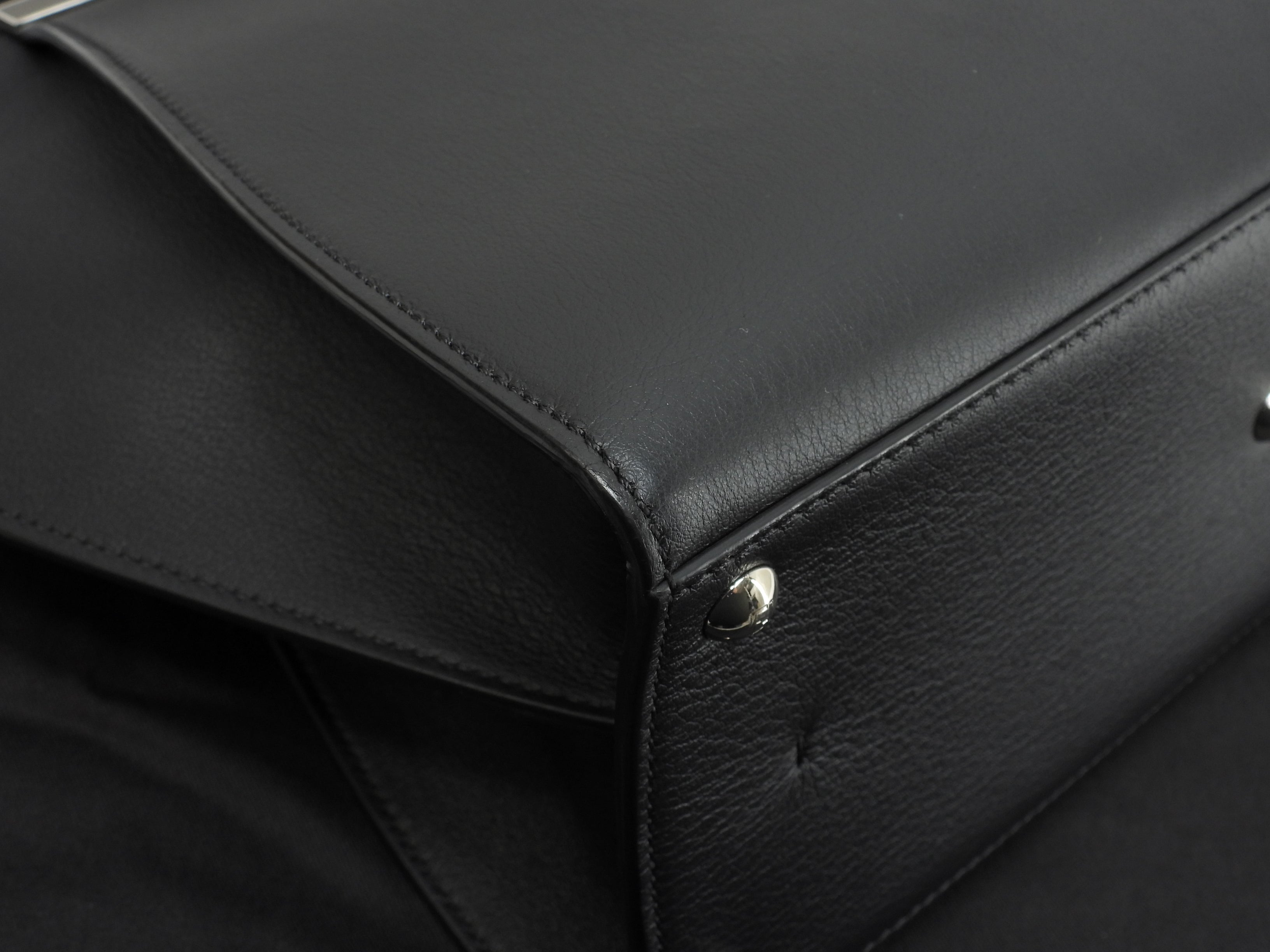 Fendi Trois Jour Borsa a mano in pelle nera con tracolla - Tote bag - Ottime condizioni @ 54