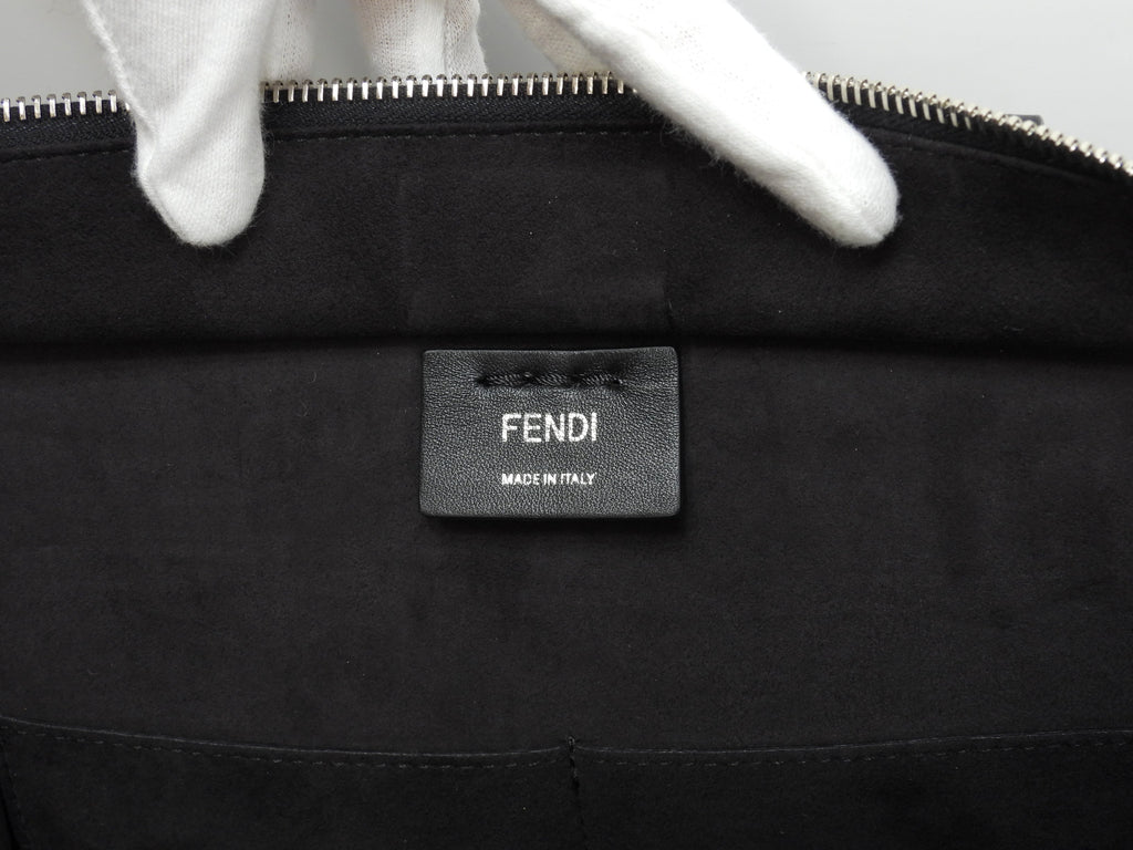 Fendi Trois Jour Borsa a mano in pelle nera con tracolla - Tote bag - Ottime condizioni @ 54