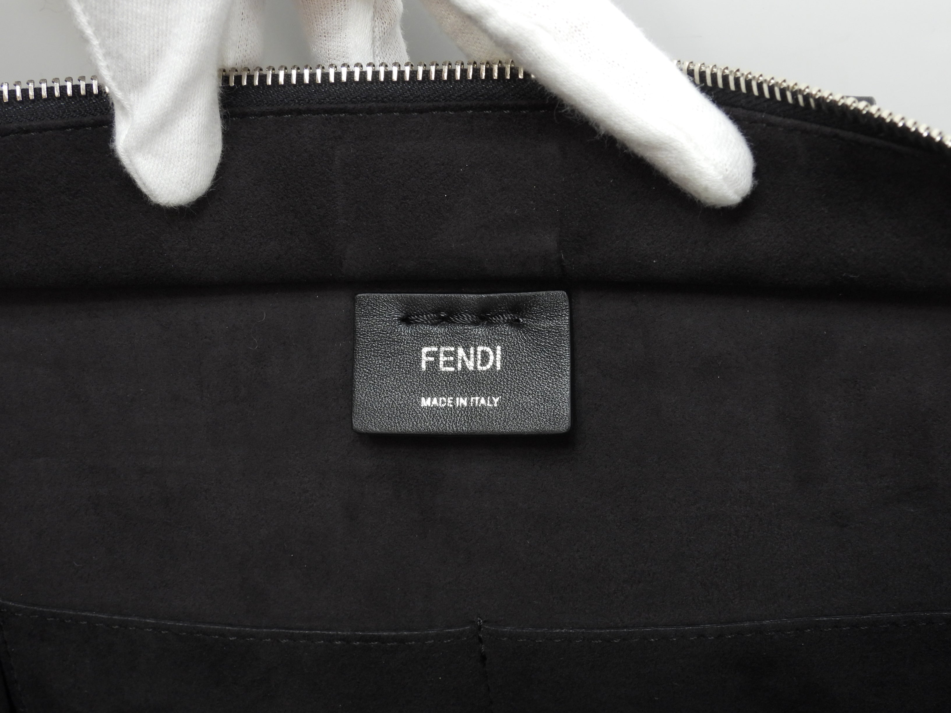 Fendi Trois Jour Borsa a mano in pelle nera con tracolla - Tote bag - Ottime condizioni @ 54
