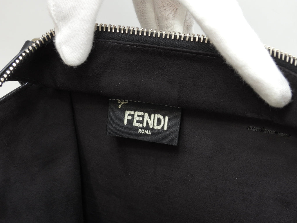 Fendi Trois Jour Borsa a mano in pelle nera con tracolla - Tote bag - Ottime condizioni @ 54
