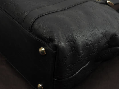 Gucci Borsa Tote in Pelle Guccissima Nera Borsa a Mano Borsa a Tracolla 141470@ 8