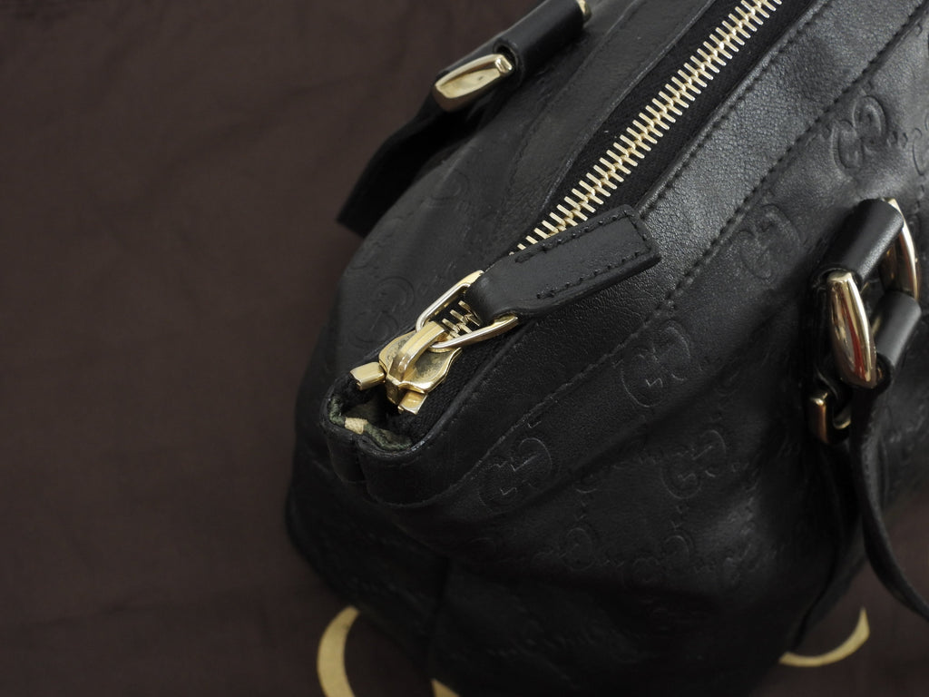 Gucci Borsa Tote in Pelle Guccissima Nera Borsa a Mano Borsa a Tracolla 141470@ 8