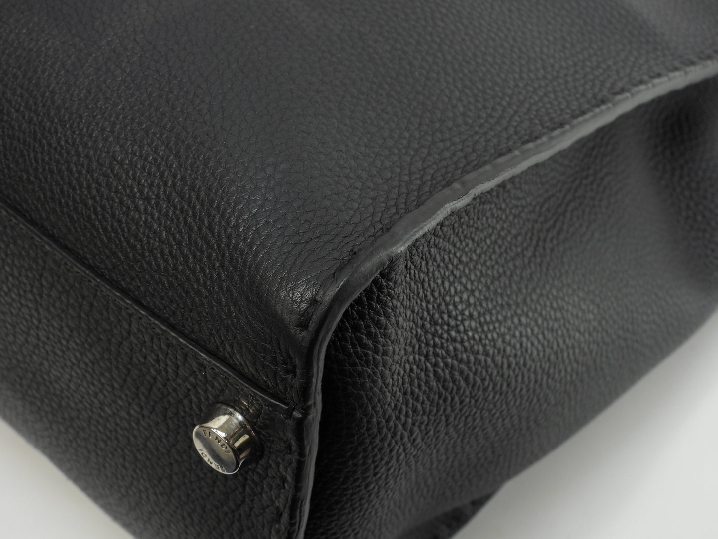 Fendi Peekaboo Large Monster Selleria Nera Borsa a Mano da Uomo Borsa da Lavoro Ottime Condizioni @ 61
