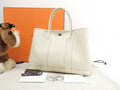 Hermès Garden Party TPM Epsom Craie Borsa a mano Shopper Mai Usata @A 8