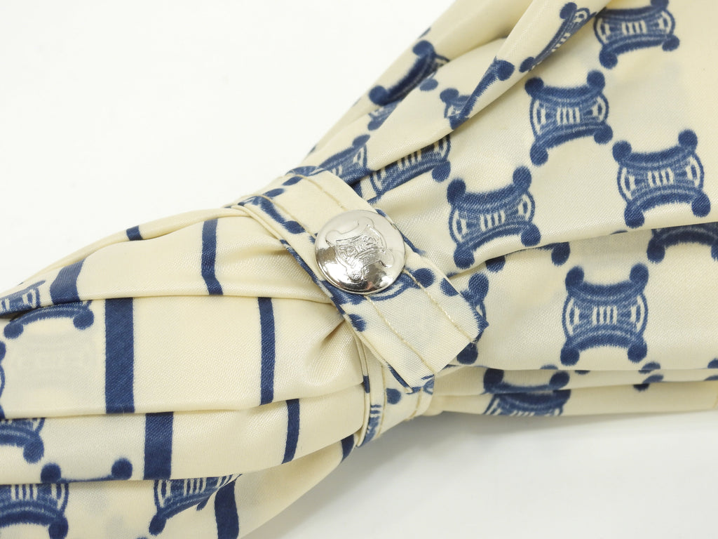 Celine Ombrello Trionfo Blu Crema Vintage@ 1