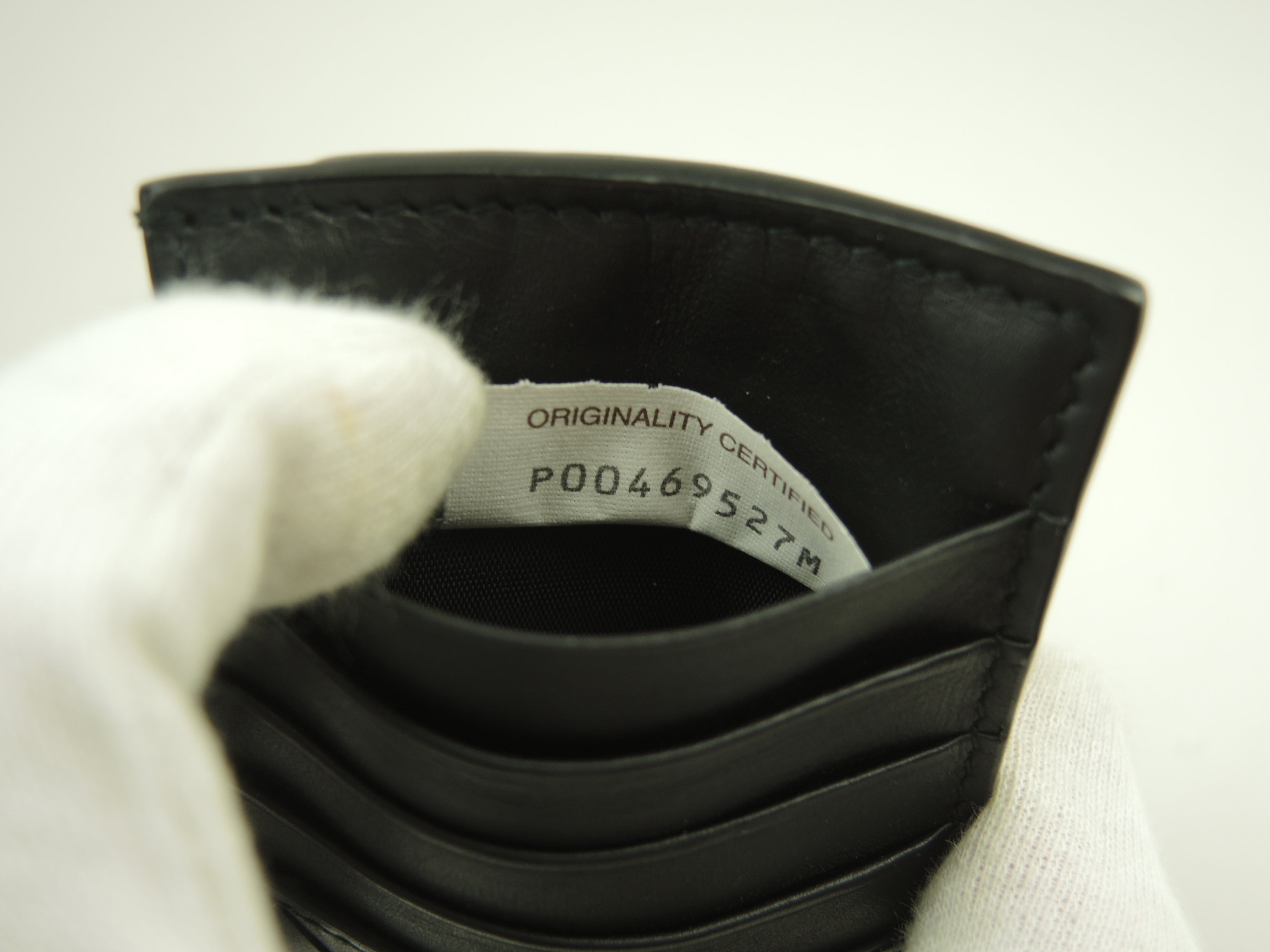 Bottega Veneta - Porta tessere/documenti in pelle Intrecciato nera con portamonete - Ottime condizioni@P00469527M