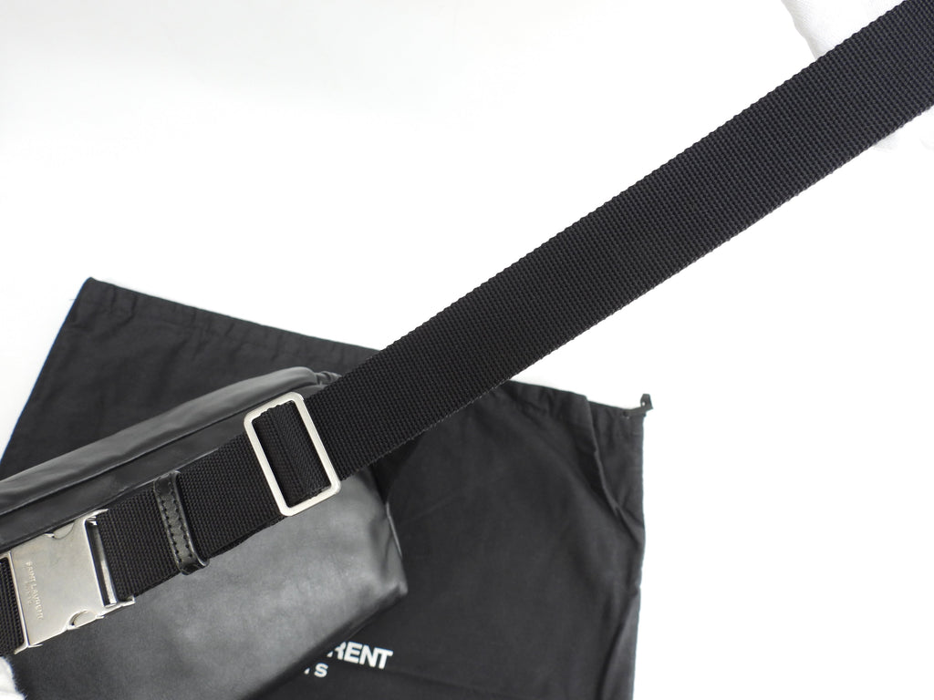 Saint Laurent marsupio City in pelle nera, tracolla, borsa a spalla, ottime condizioni @3