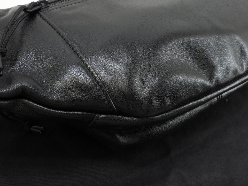 Saint Laurent marsupio Nuxx in pelle nera, borsa a tracolla, belt bag, come nuovo, @ 1