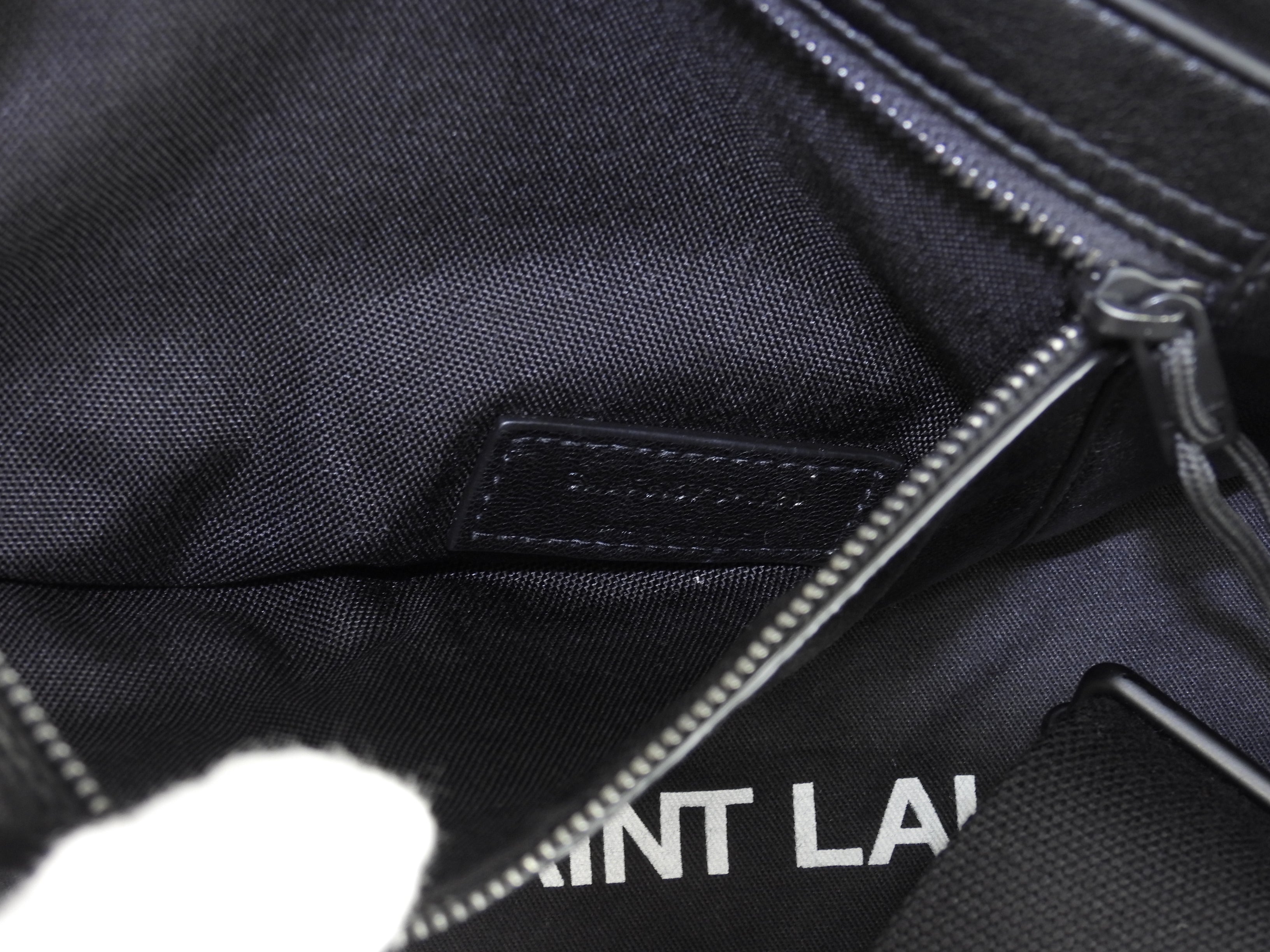 Saint Laurent marsupio Nuxx in pelle nera, borsa a tracolla, belt bag, come nuovo, @ 1