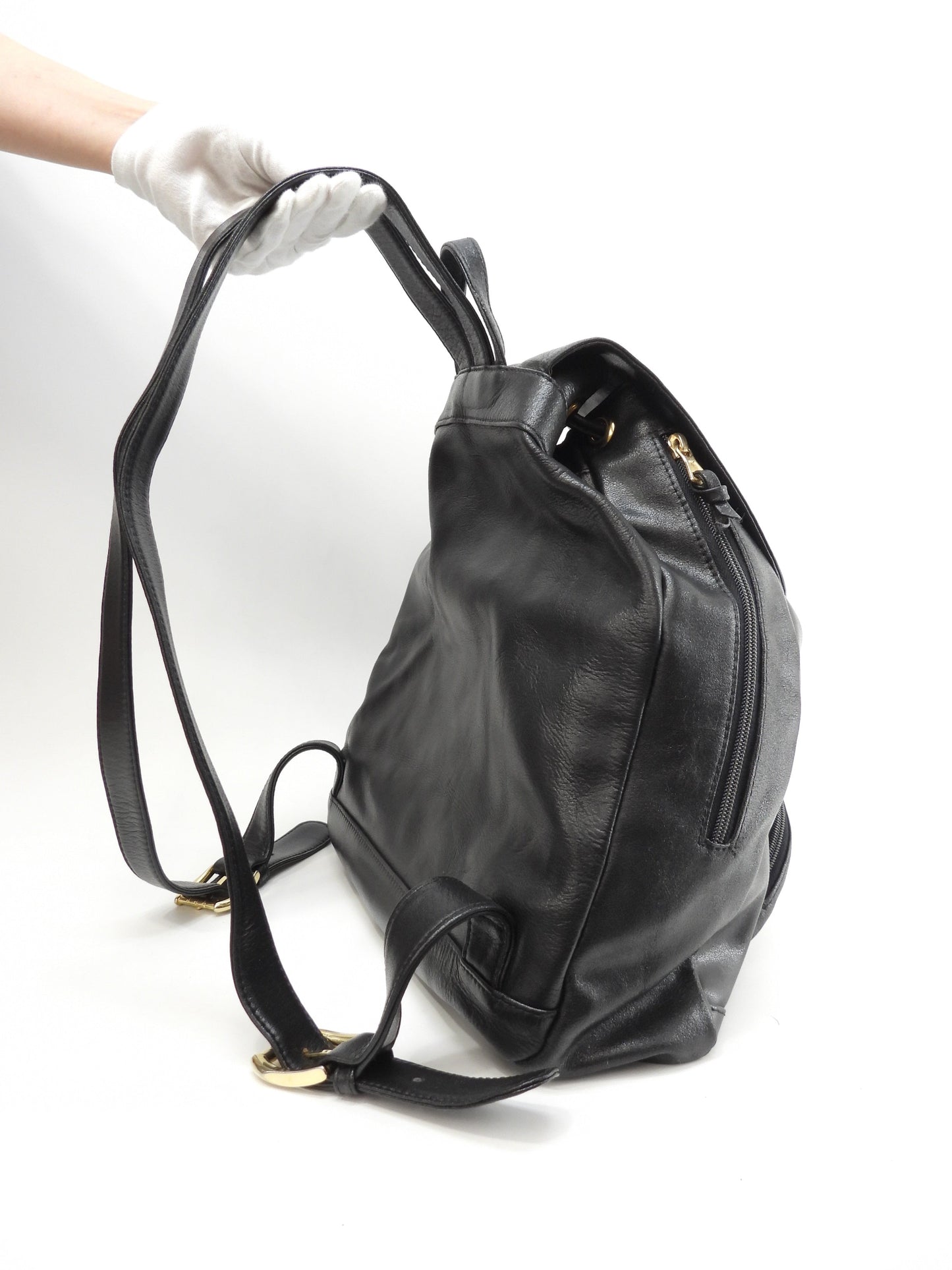 Zaino Versace Medusa in pelle nera Borsa a mano @ 8
