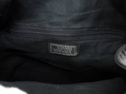 Zaino Versace Medusa in pelle nera Borsa a mano @ 8