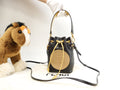 Fendi Borsa a mano Mon Tresor in pelle nera/beige pochette, ottime condizioni@ 4