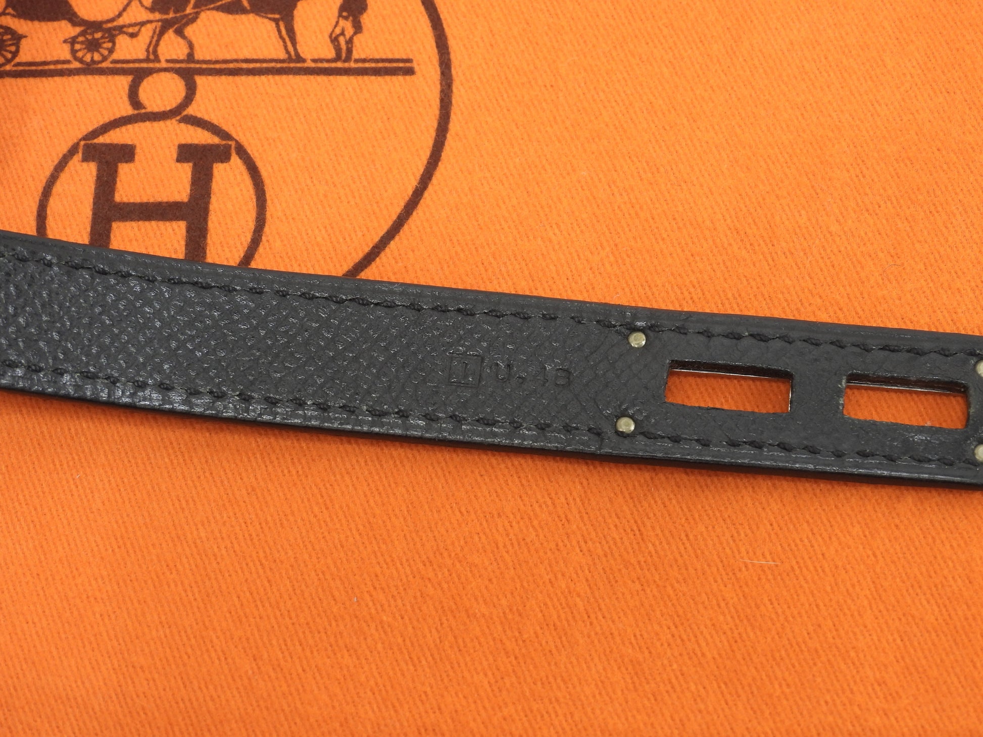 エルメス ケリーデペッシュ34 エプソン黒 シルバー金具 ブリーフケース@□I 2