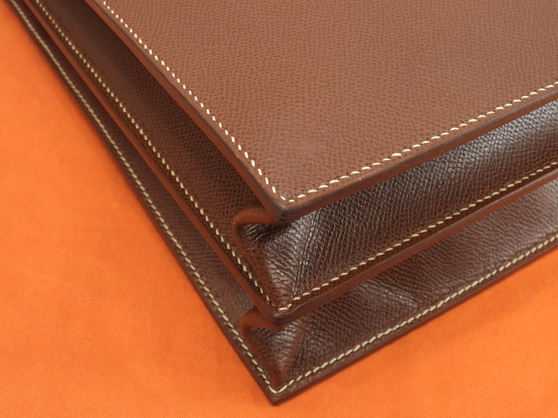 エルメス ケリーデペッシュ38 リセ/コニャック ゴールド金具 ブリーフケース@□F