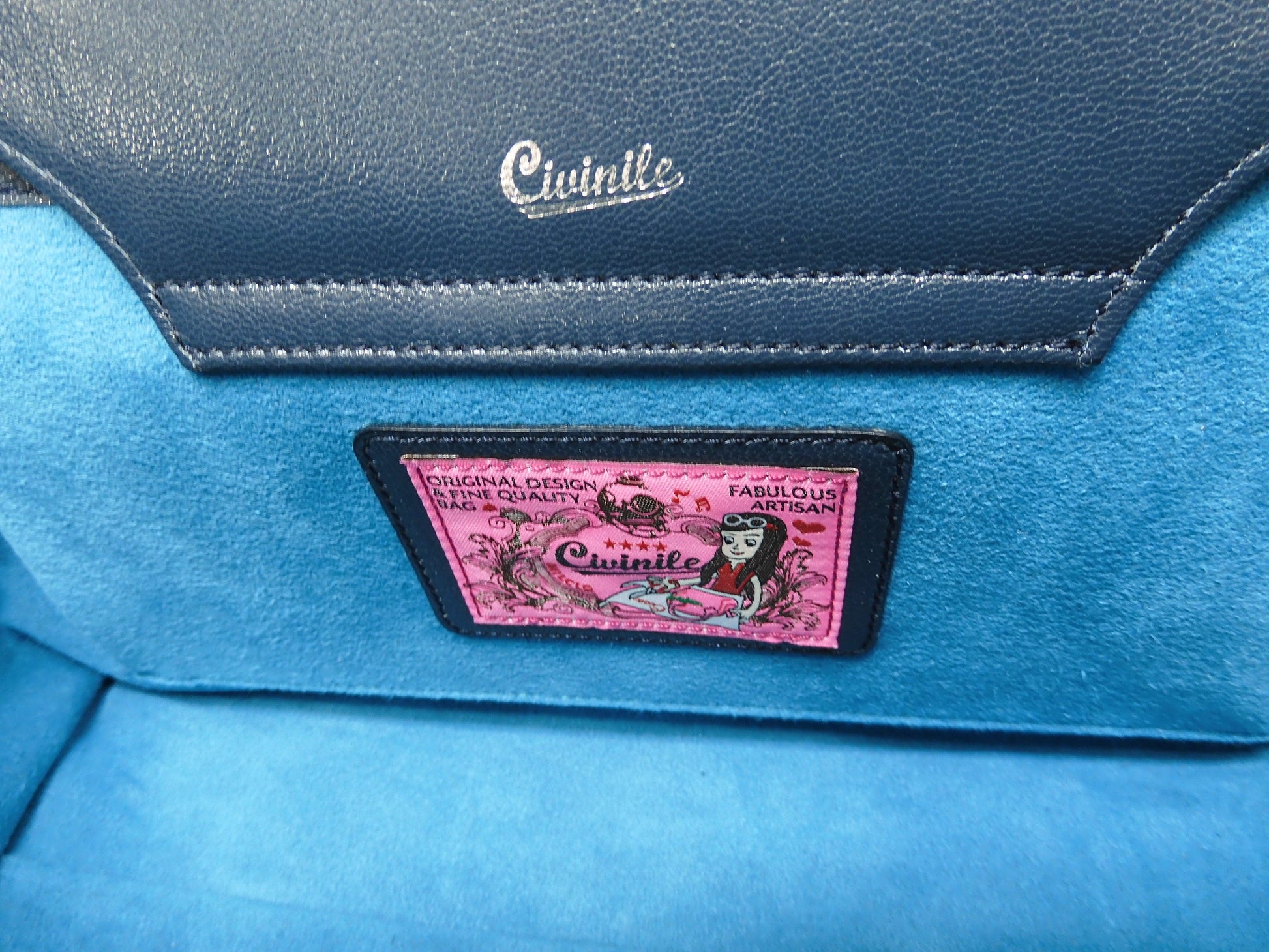 Chibinile borsa a mano coccodrillo nera mini tote bag popolare pari al nuovo @ 80