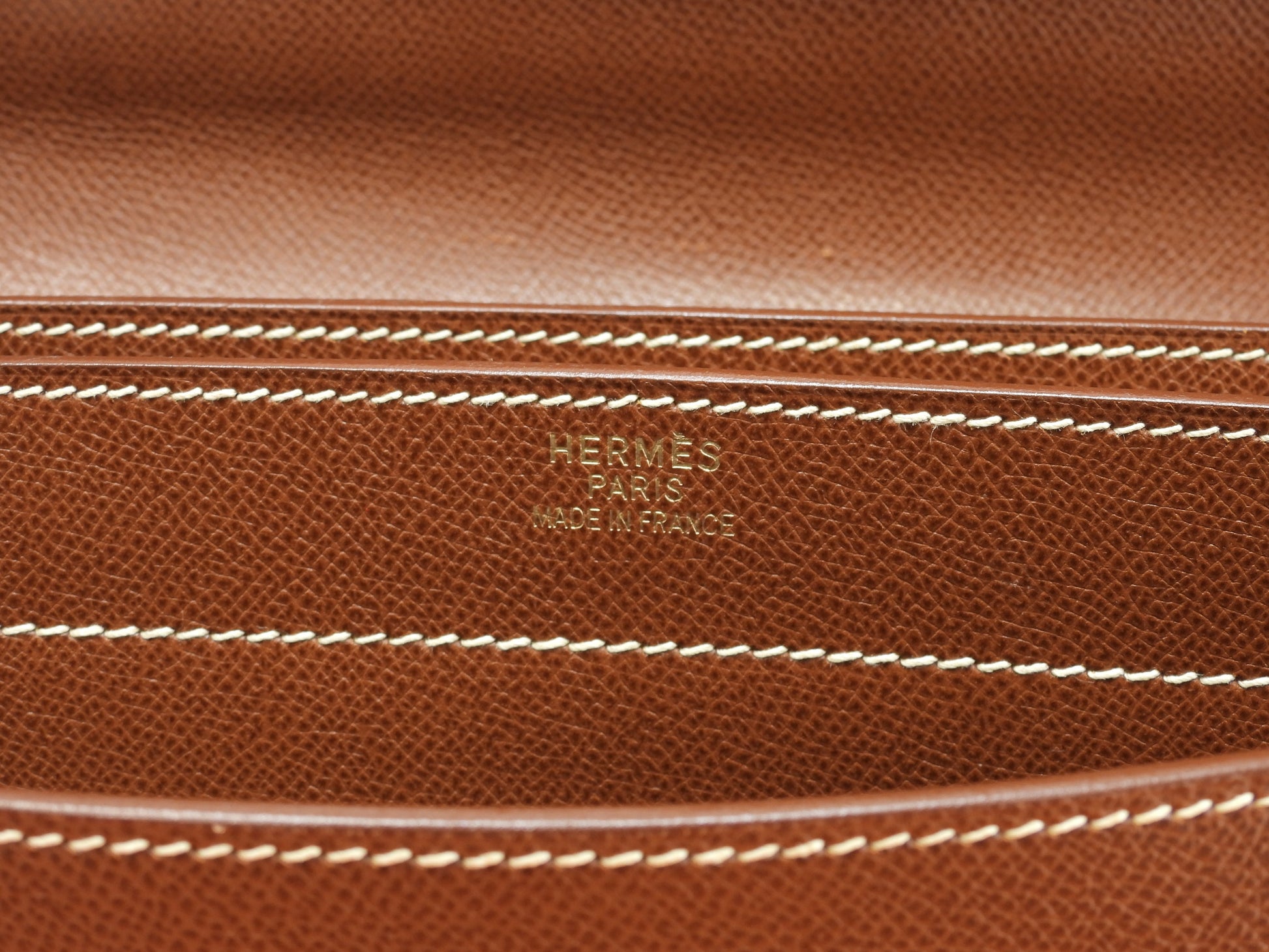 エルメス ケリーデペッシュ38 リセ/コニャック ゴールド金具 ブリーフケース@□F