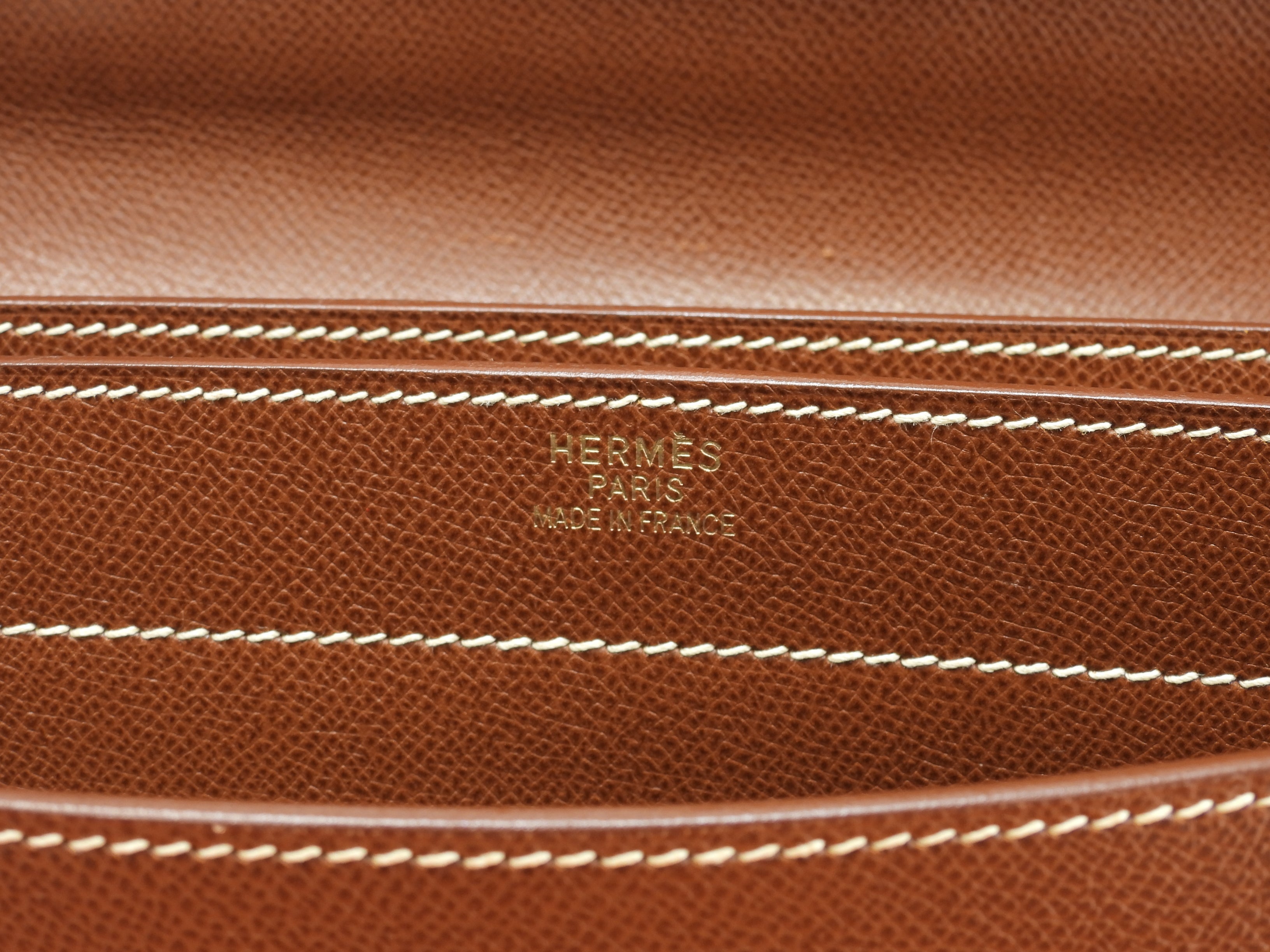 エルメス ケリーデペッシュ38 リセ/コニャック ゴールド金具 ブリーフケース@□F