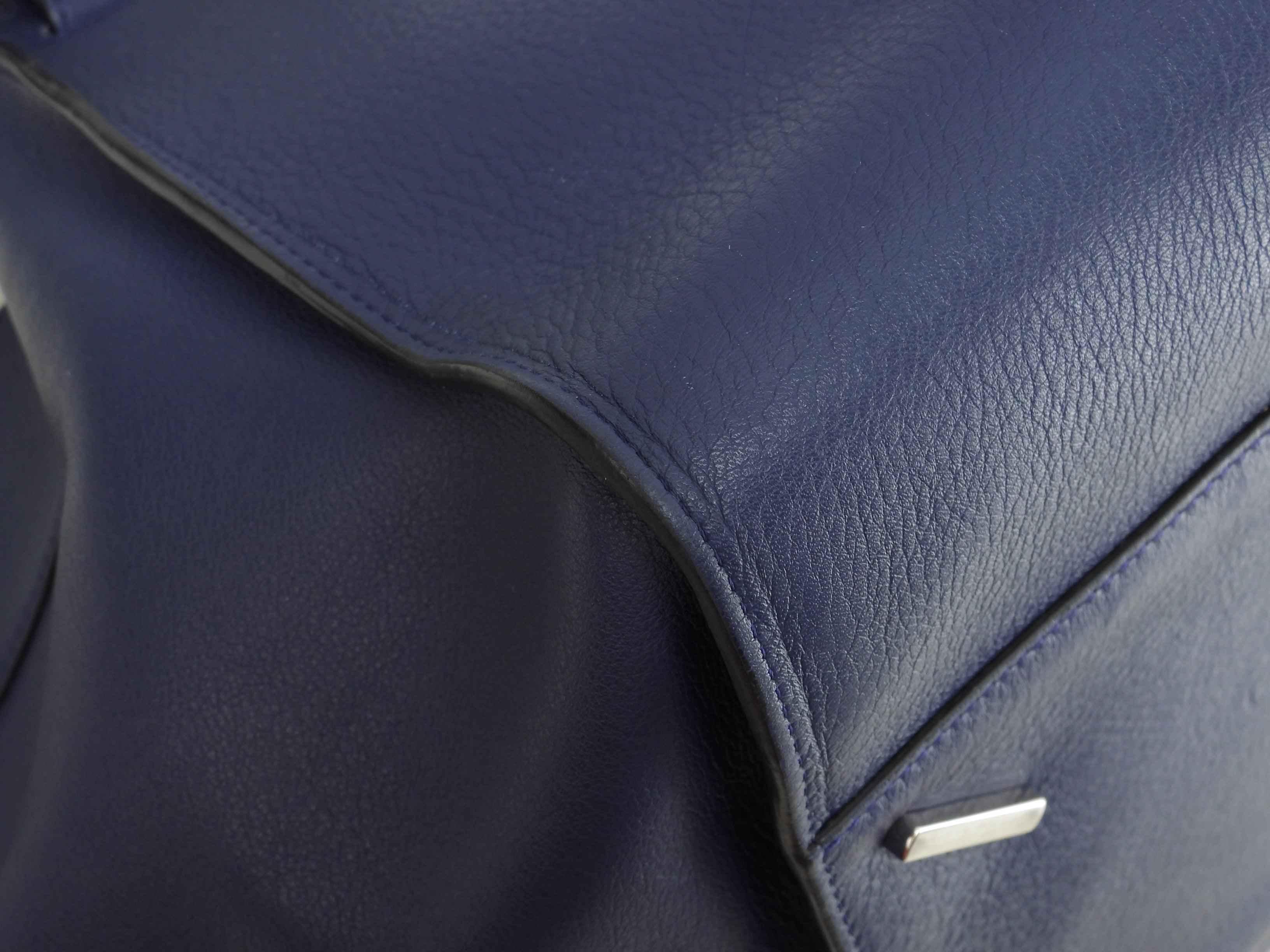 LOEWE Hammock Small Borsa a Mano a Tracolla in Pelle Marine Ottime Condizioni@051702