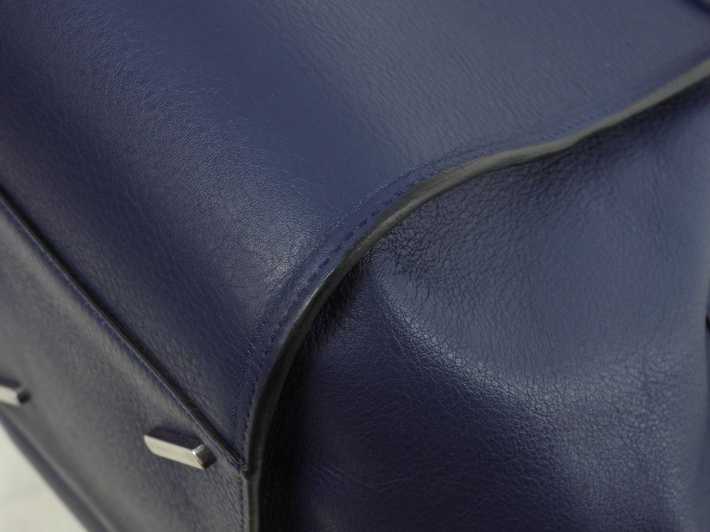 LOEWE Hammock Small Borsa a Mano a Tracolla in Pelle Marine Ottime Condizioni@051702