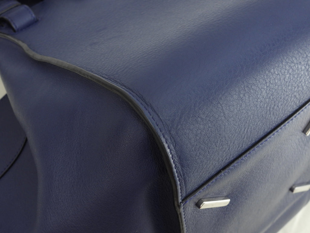 LOEWE Hammock Small Borsa a Mano a Tracolla in Pelle Marine Ottime Condizioni@051702