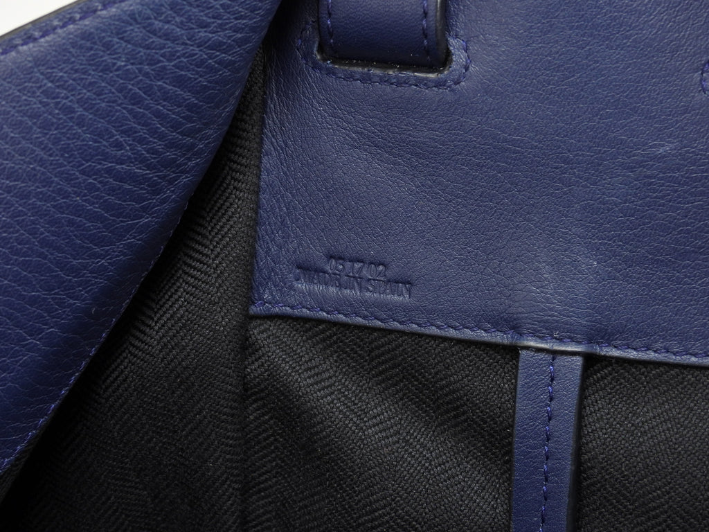 LOEWE Hammock Small Borsa a Mano a Tracolla in Pelle Marine Ottime Condizioni@051702