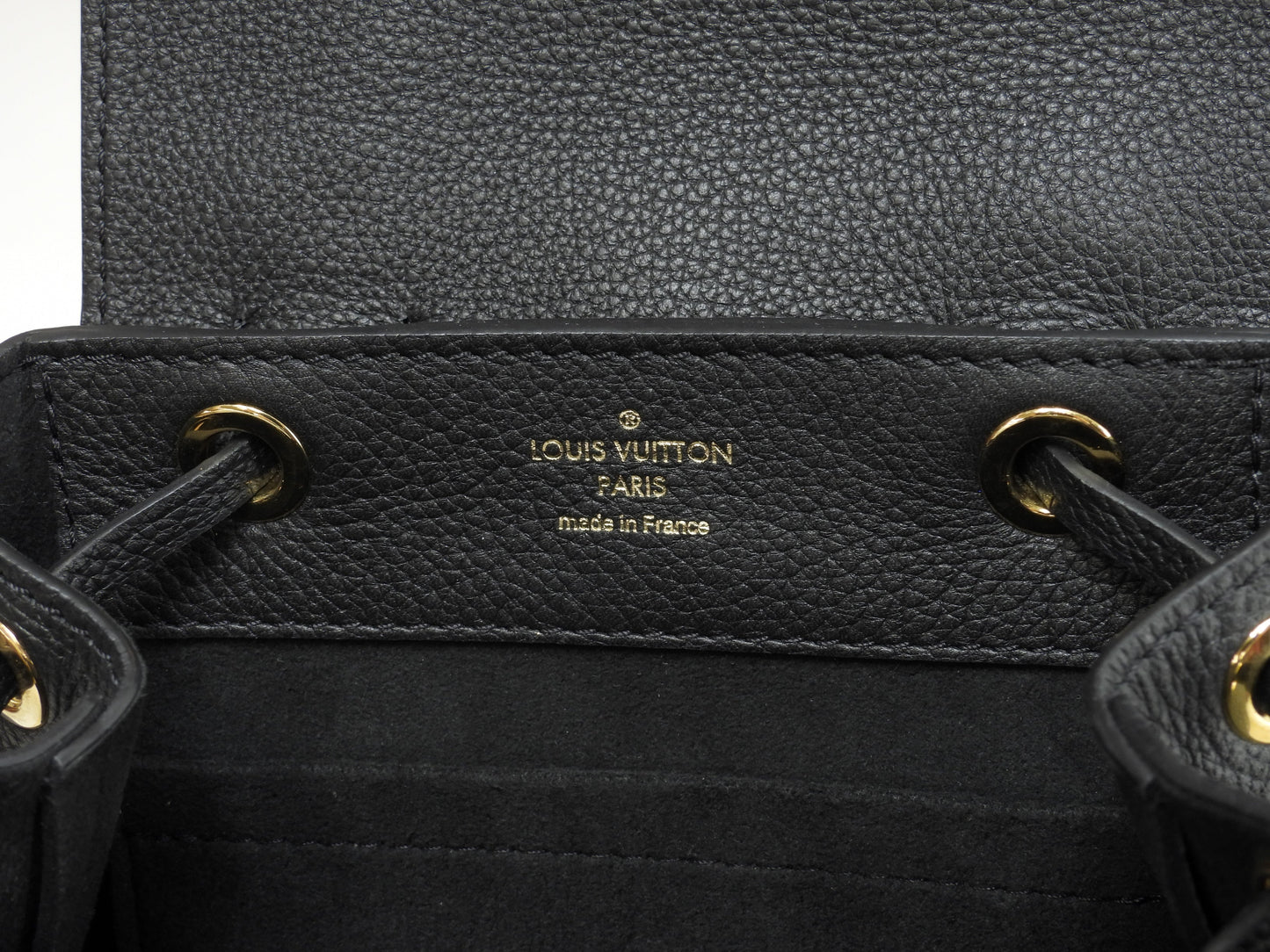 Louis Vuitton Lockme Mini M54573, full leather nero, pochette, zaino, pari al nuovo @DU0168 2