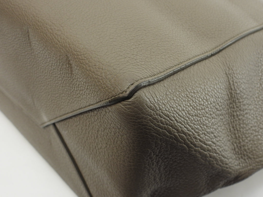 Celine Cabas Phantom Small borsa tote in pelle grigia borsa shopping bellissime condizioni@S-LA-3155